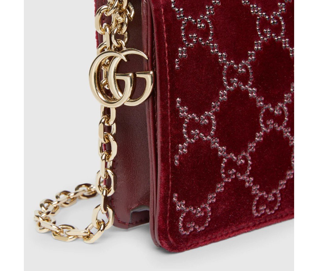 구찌 GG 크리스털 체인 지갑 853574FAFNT6207 - 이미지 5