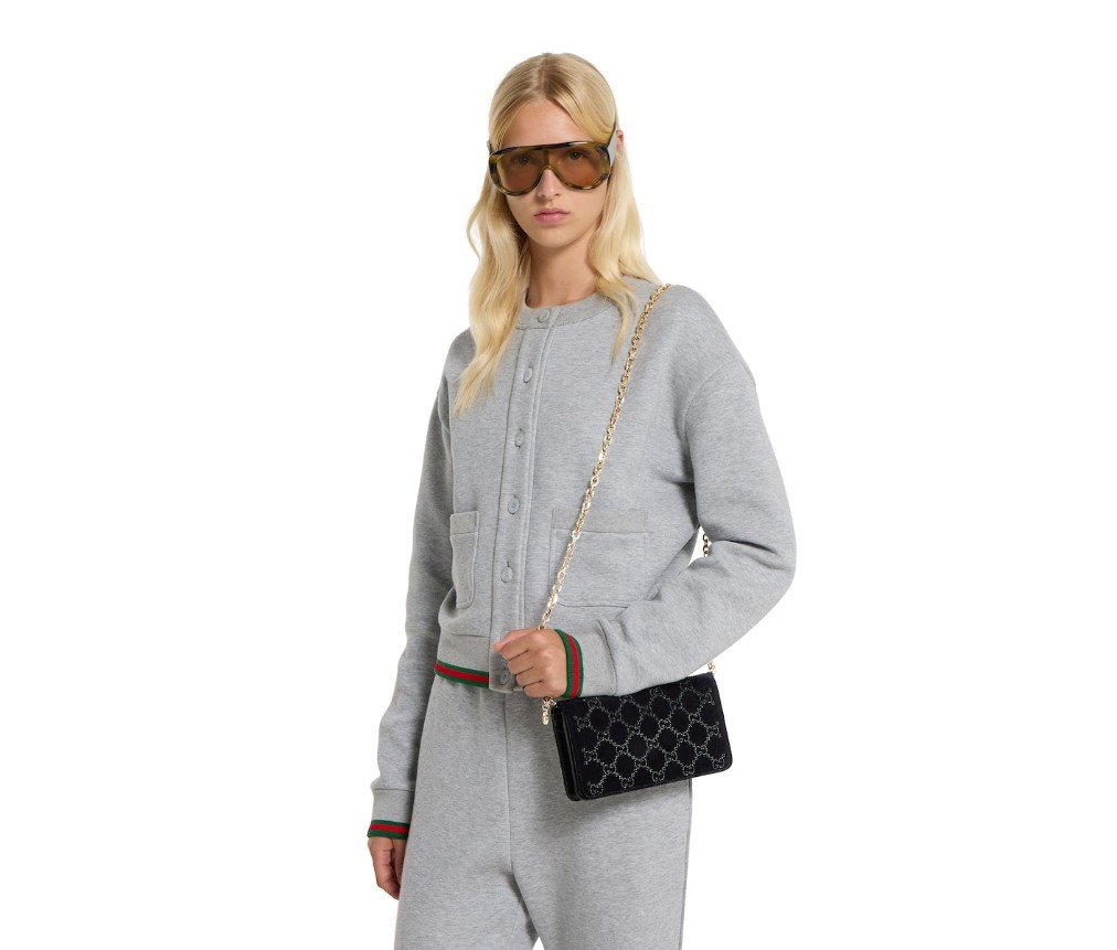 구찌 GG 크리스털 체인 지갑 853574FAFNT1042 - 이미지 3