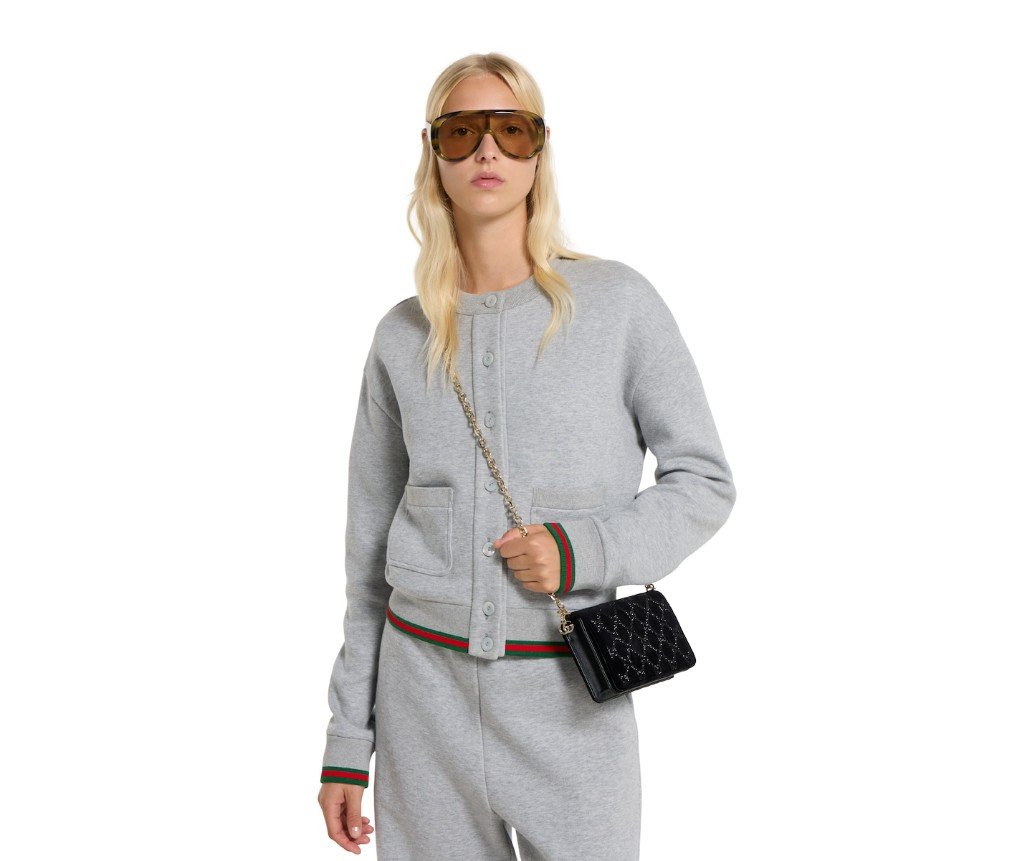 구찌 GG 크리스털 체인 지갑 853574FAFNT1042 - 이미지 4