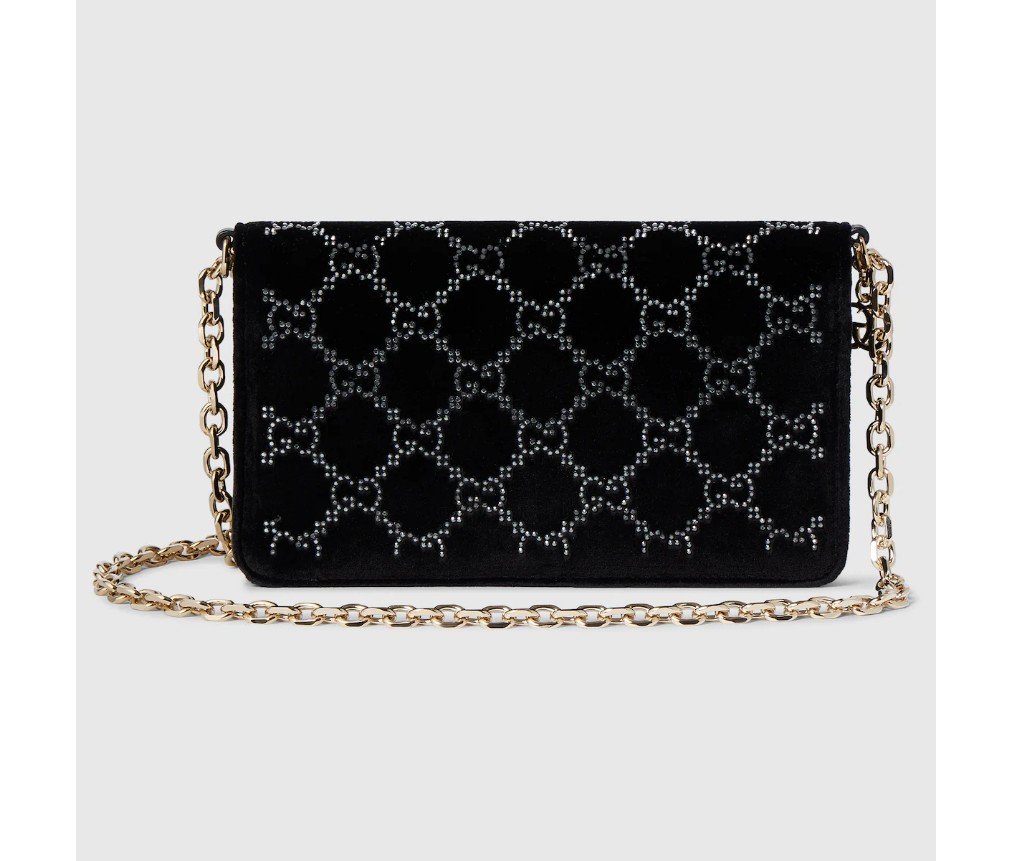 구찌 GG 크리스털 체인 지갑 853574FAFNT1042 - 이미지 6