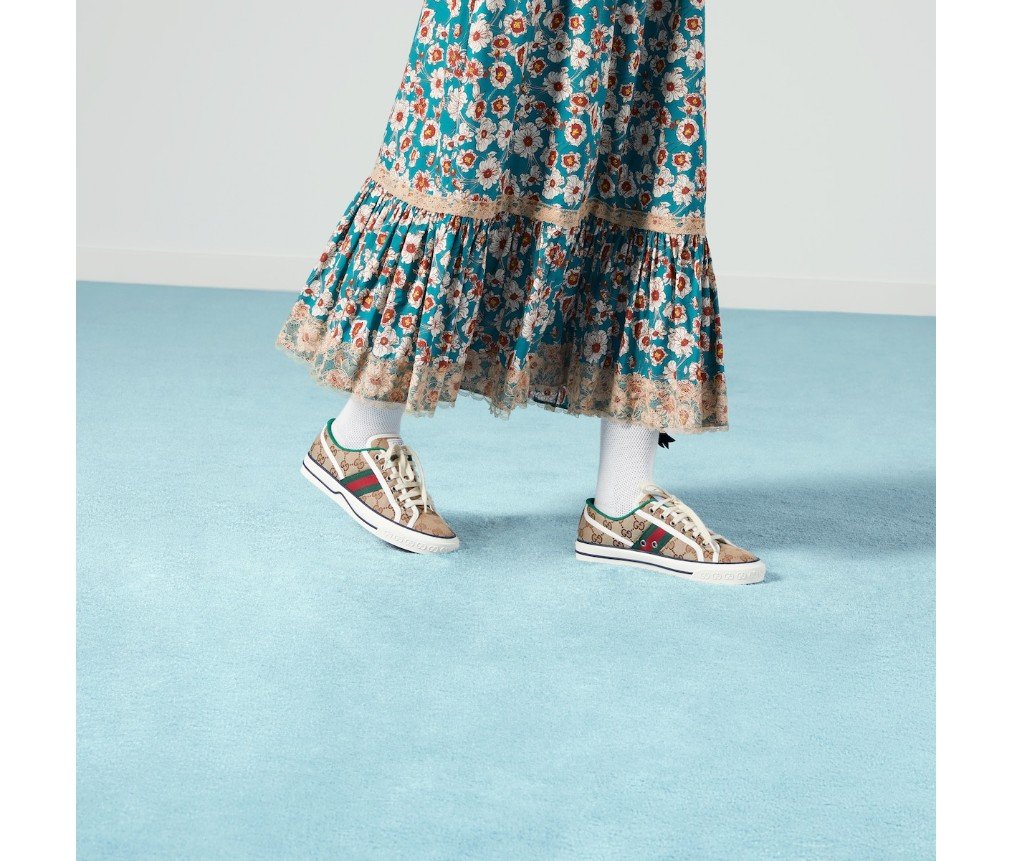 구찌 여성용 테니스 1977 트레이너 606110HVK209766 - 이미지 3