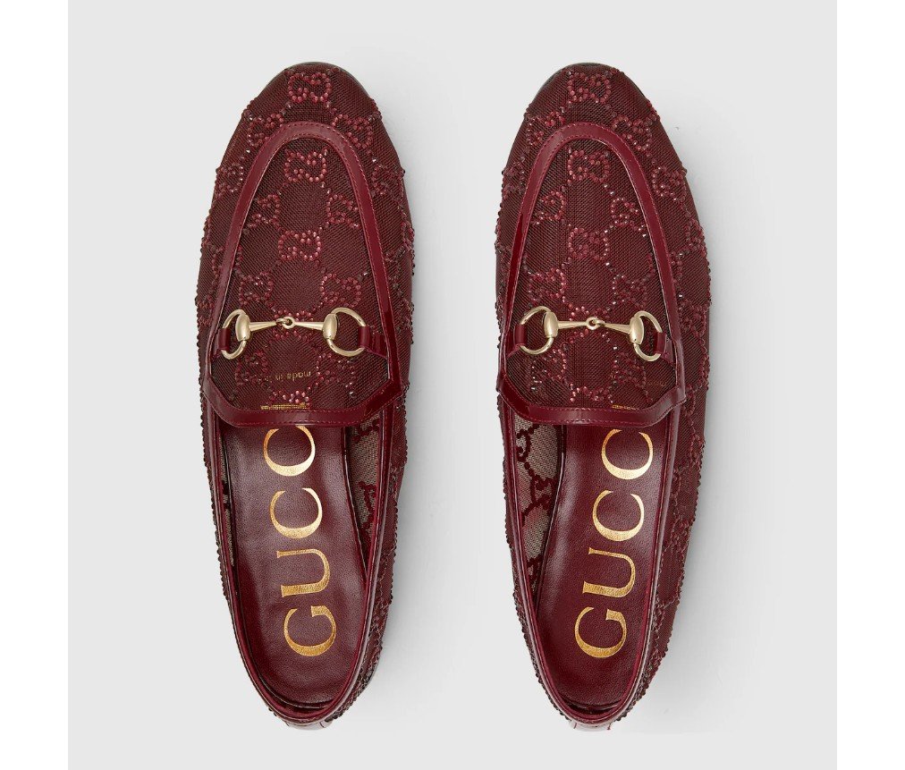 구찌 여성 GG 크리스탈 조던 로퍼 835483FAEQ06255 - 이미지 6