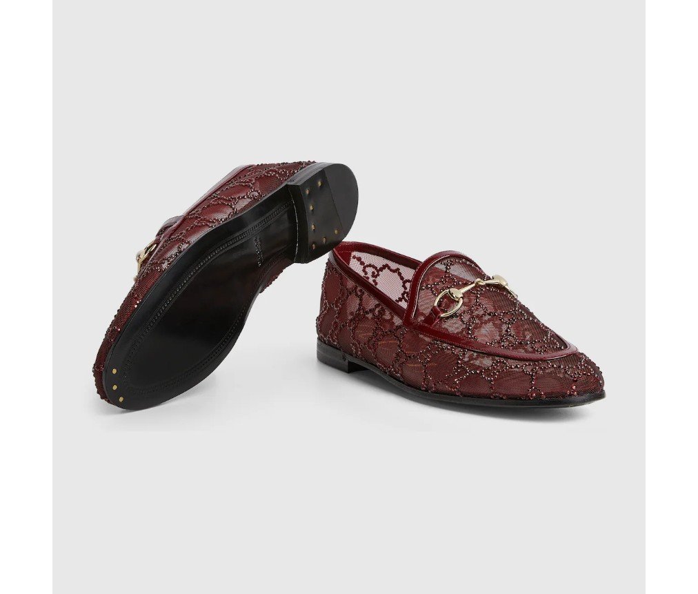 구찌 여성 GG 크리스탈 조던 로퍼 835483FAEQ06255 - 이미지 7