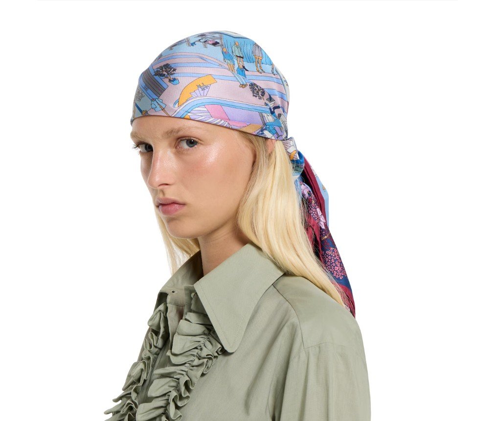 구찌 인쇄된 실크 능직 카레 8534893G0014972 - 이미지 4