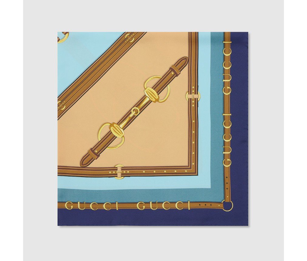 구찌 인쇄된 실크 능직 카레 8478923G0014968 - 이미지 2