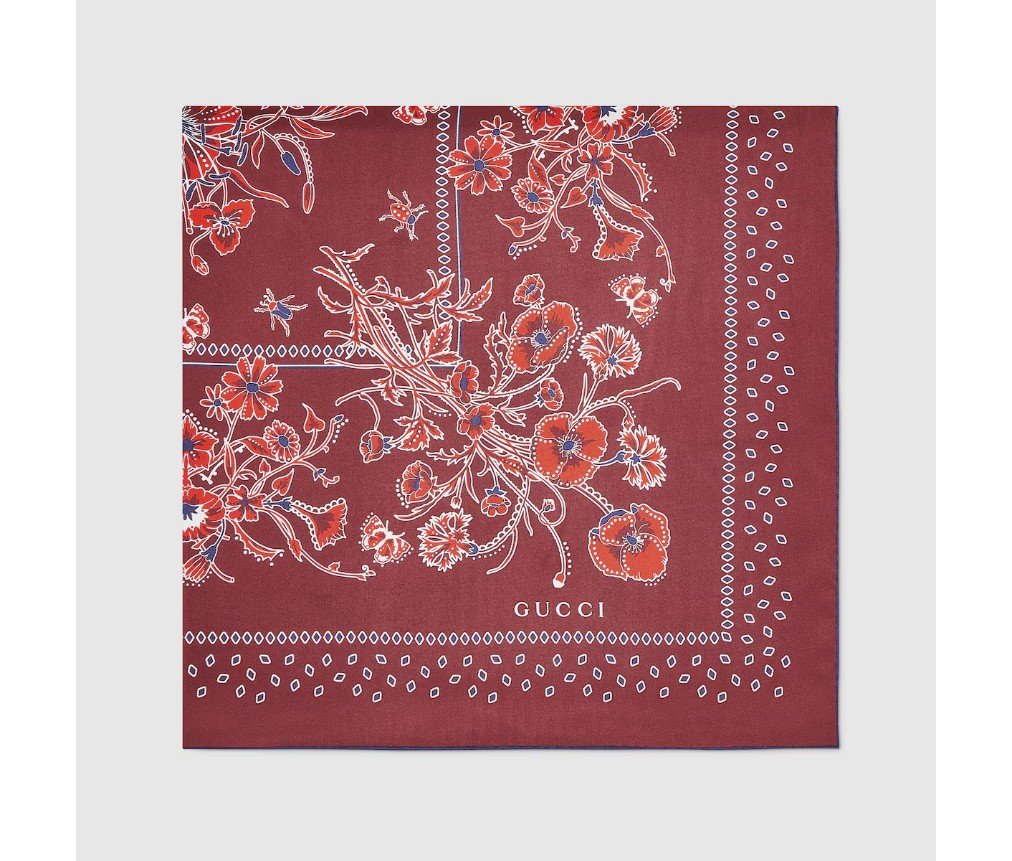 구찌 인쇄된 실크 능직 카레 8317003G0016174 - 이미지 2