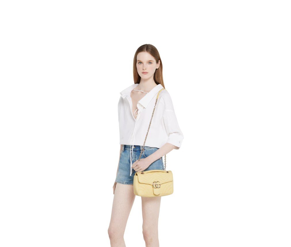 구찌 GG 마몽 미디엄 숄더백 837213FAETM8652 - 이미지 5