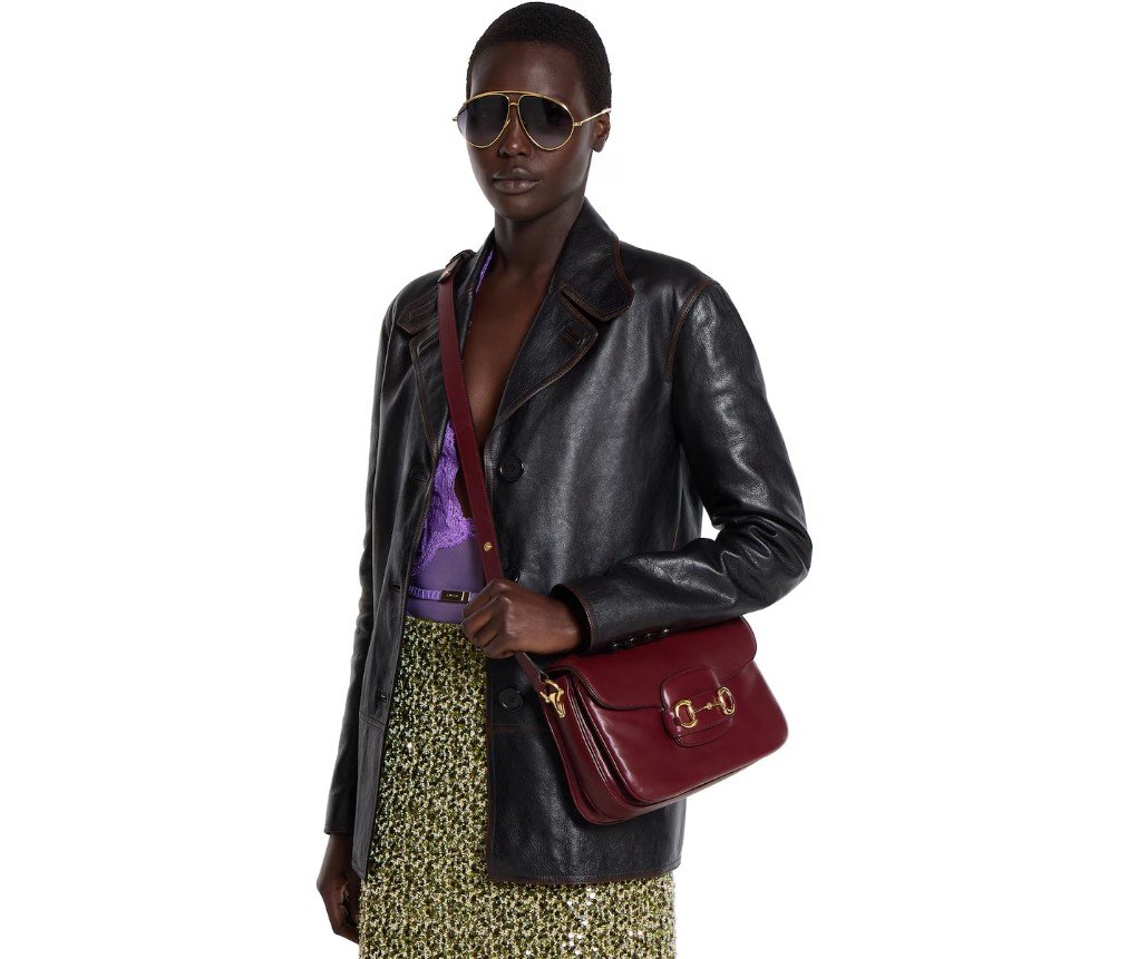 구찌 GUCCI HORSEBIT 1955 AURA 스몰 숄더백 847063AAEX66207 - 이미지 6