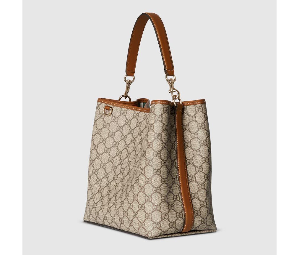 구찌 GG 엠블럼 미디엄 버킷 백 815103FAD6L9758 - 이미지 4