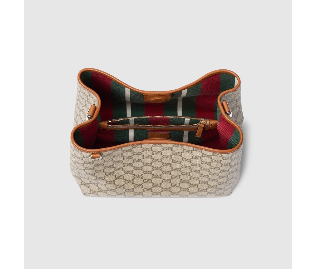 구찌 GG 엠블럼 미디엄 버킷 백 815103FAD6L9758 - 이미지 7