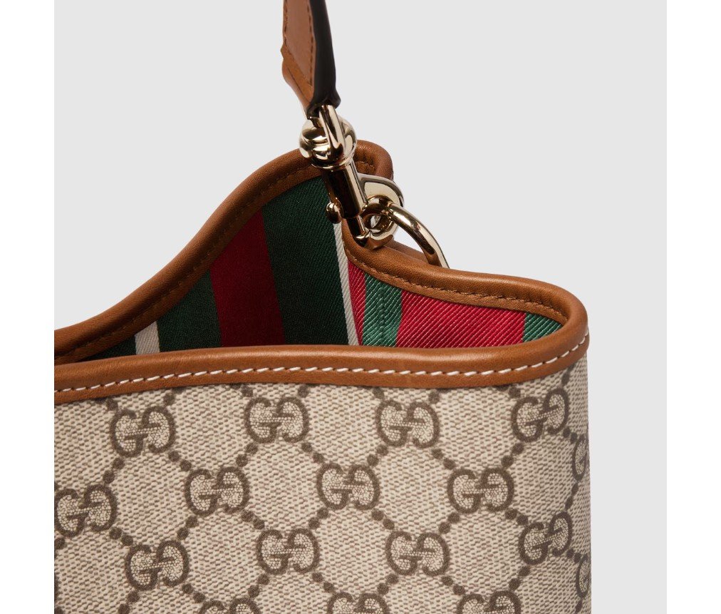 구찌 GG 엠블럼 미디엄 버킷 백 815103FAD6L9758 - 이미지 2