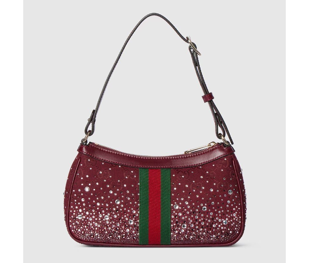 구찌 OPHIDIA CRYSTALS 스몰 숄더백 841341FAFFA8541 - 이미지 8