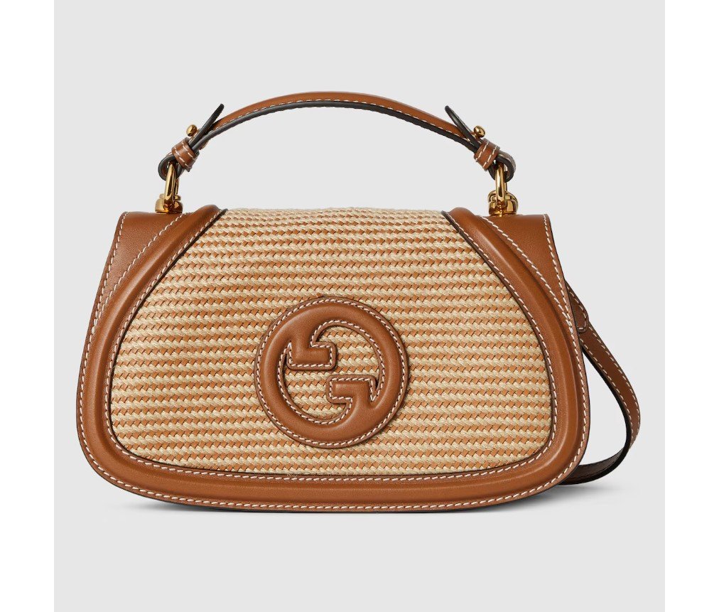 구찌 블론디 우븐 미디엄 탑 핸들 백 815714AAE308546