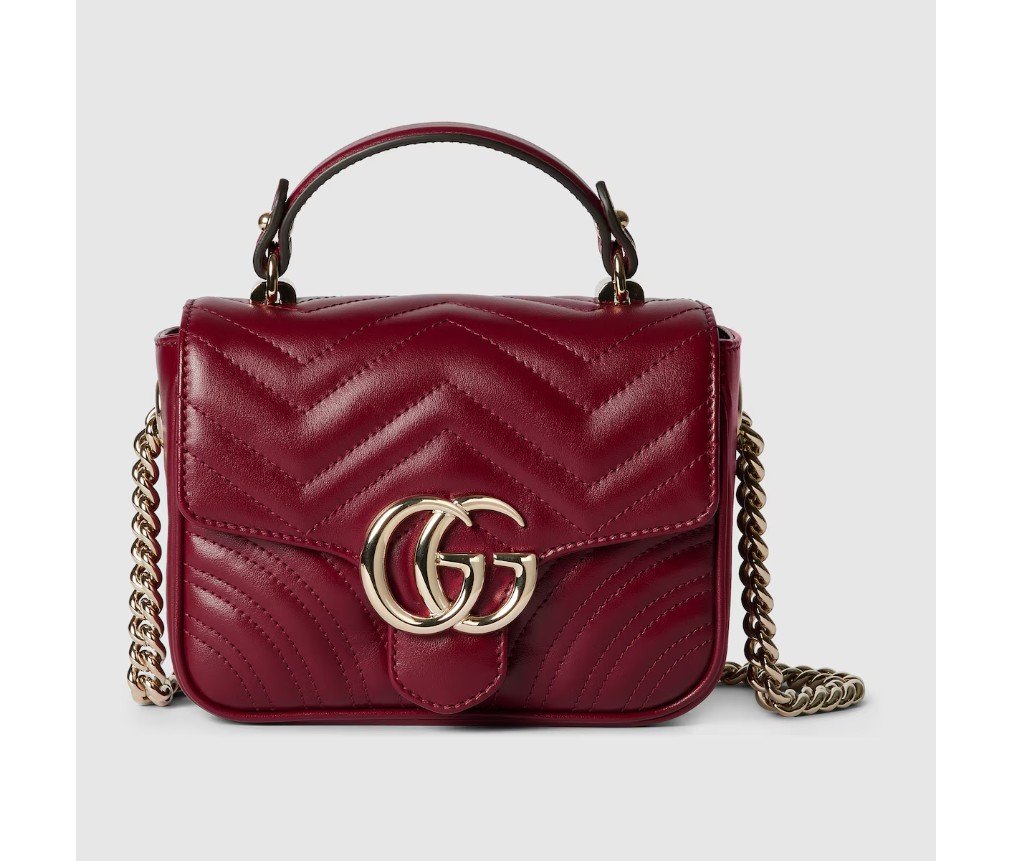 구찌 GG 마몬트 미니 탑 핸들 백 811238AAECK6207