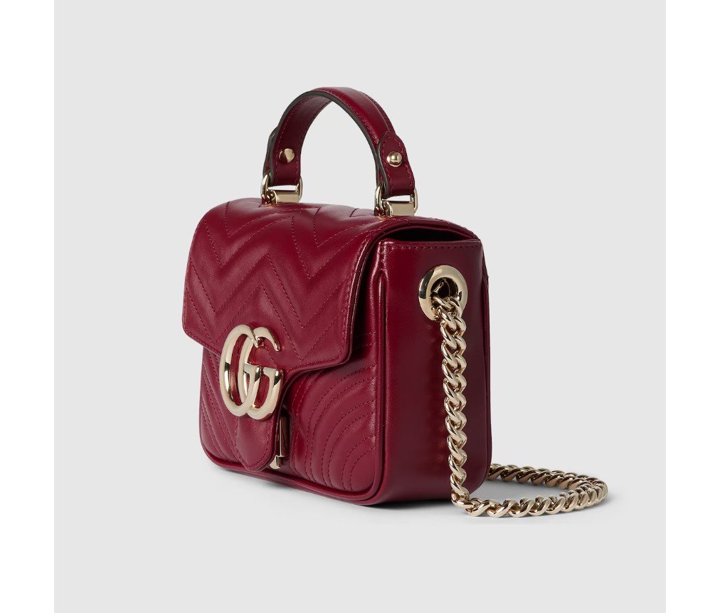 구찌 GG 마몬트 미니 탑 핸들 백 811238AAECK6207 - 이미지 3