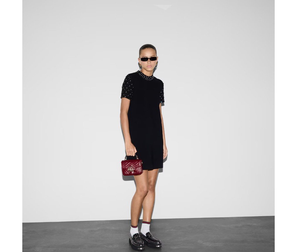 구찌 GG 마몬트 미니 탑 핸들 백 811238AAECK6207 - 이미지 4