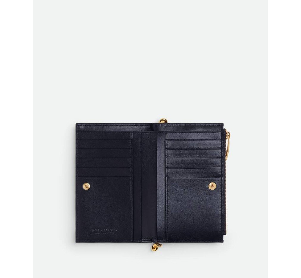 보테가 베네타 솔스티스 미디엄 바이폴드 지갑 806078V4R414184 - 이미지 3