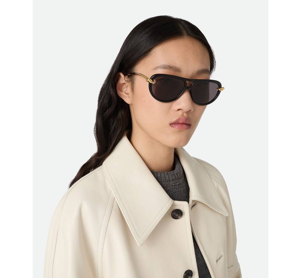 보테가 베네타 노트 에비에이터 선글라스 841235VBL801280 - 이미지 3