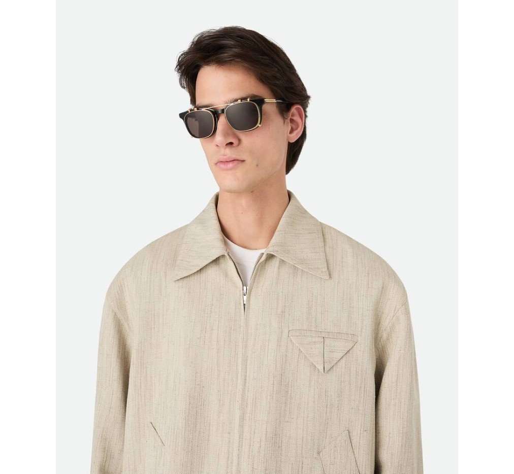 보테가 베네타 클래식 스퀘어 클립온 선글라스 841201V2Q301423 - 이미지 3