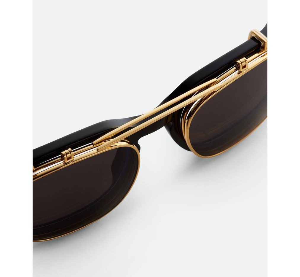 보테가 베네타 클래식 스퀘어 클립온 선글라스 841201V2Q301423 - 이미지 6