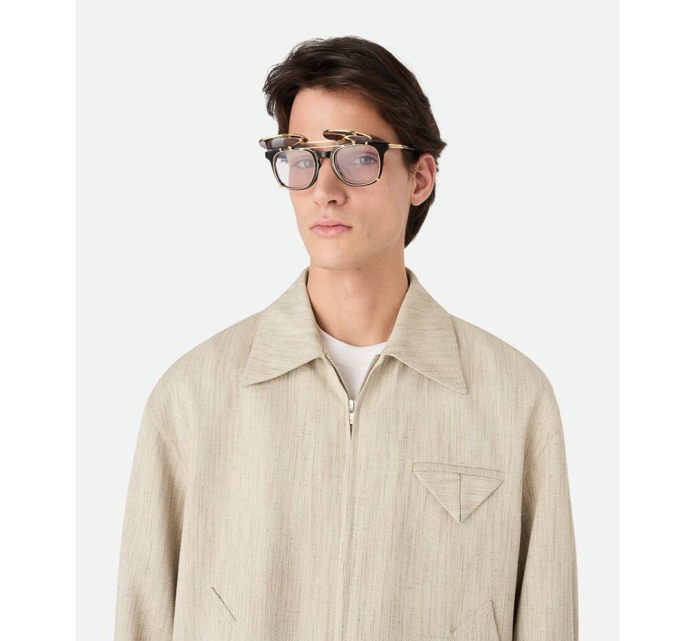 보테가 베네타 클래식 스퀘어 클립온 선글라스 841201V2Q301423 - 이미지 7