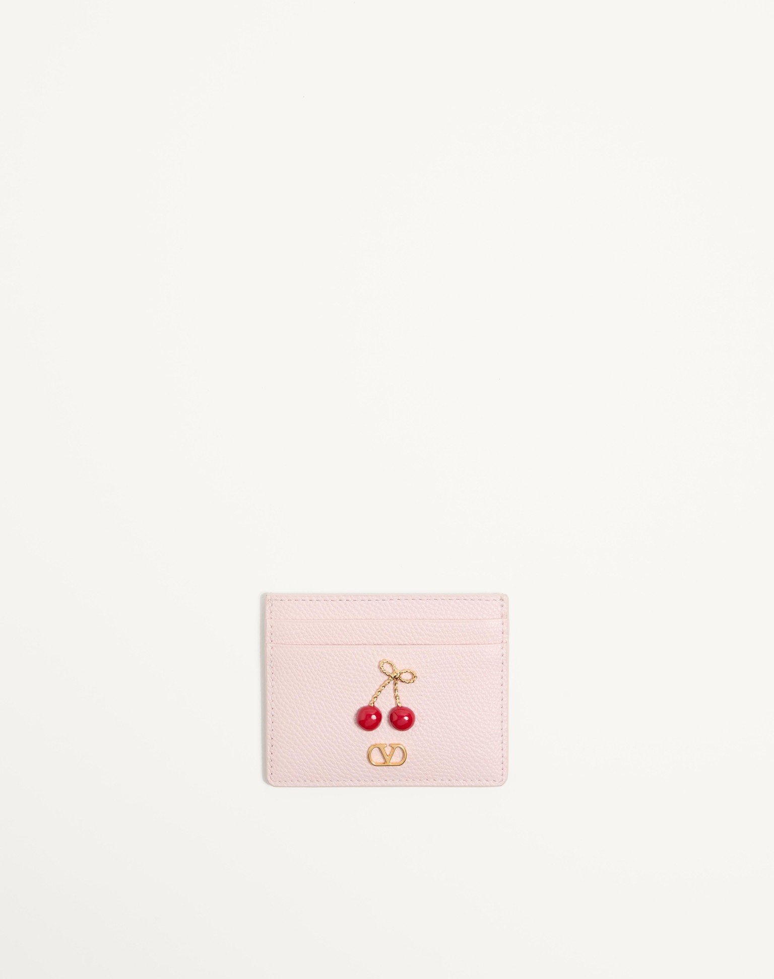 발렌티노 체리픽 그레이니 카프스킨 카드홀더 8W2P0AY1WGX_16Q