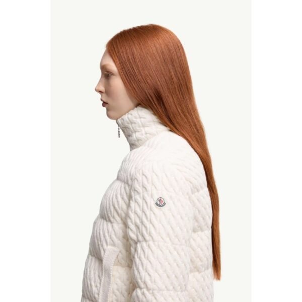 몽클레르 울과 면 소재의 패딩 지퍼업 가디건 K20939B00003M7105034_G