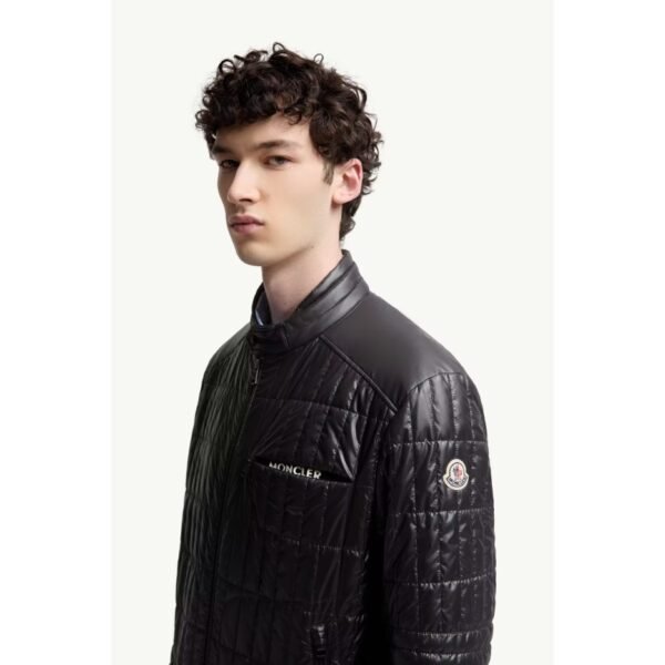 몽클레르 라스네 세로 퀼팅 패딩 바이커 재킷 K20911A00097M7563999_B