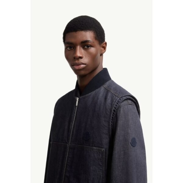 몽클레르 란체 데님 다운 질레 K20911A000015984S77A_G