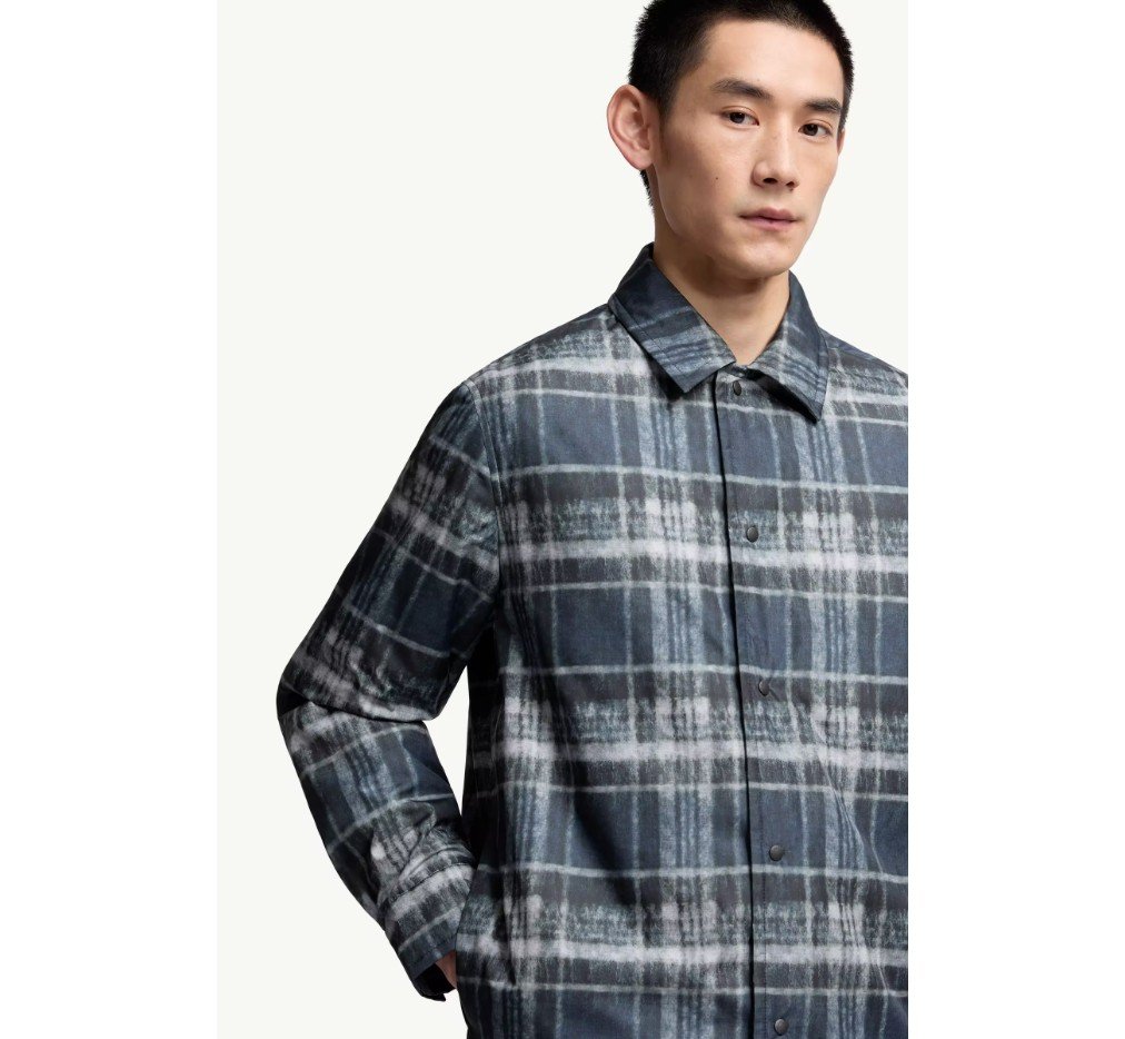 몽클레르 체크무늬 패딩 셔츠 재킷 K20912F00021598WFF79_B - 이미지 5