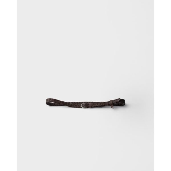 프라다 좁은 꼬임 가죽 벨트 2CM282_2HIR_F0201