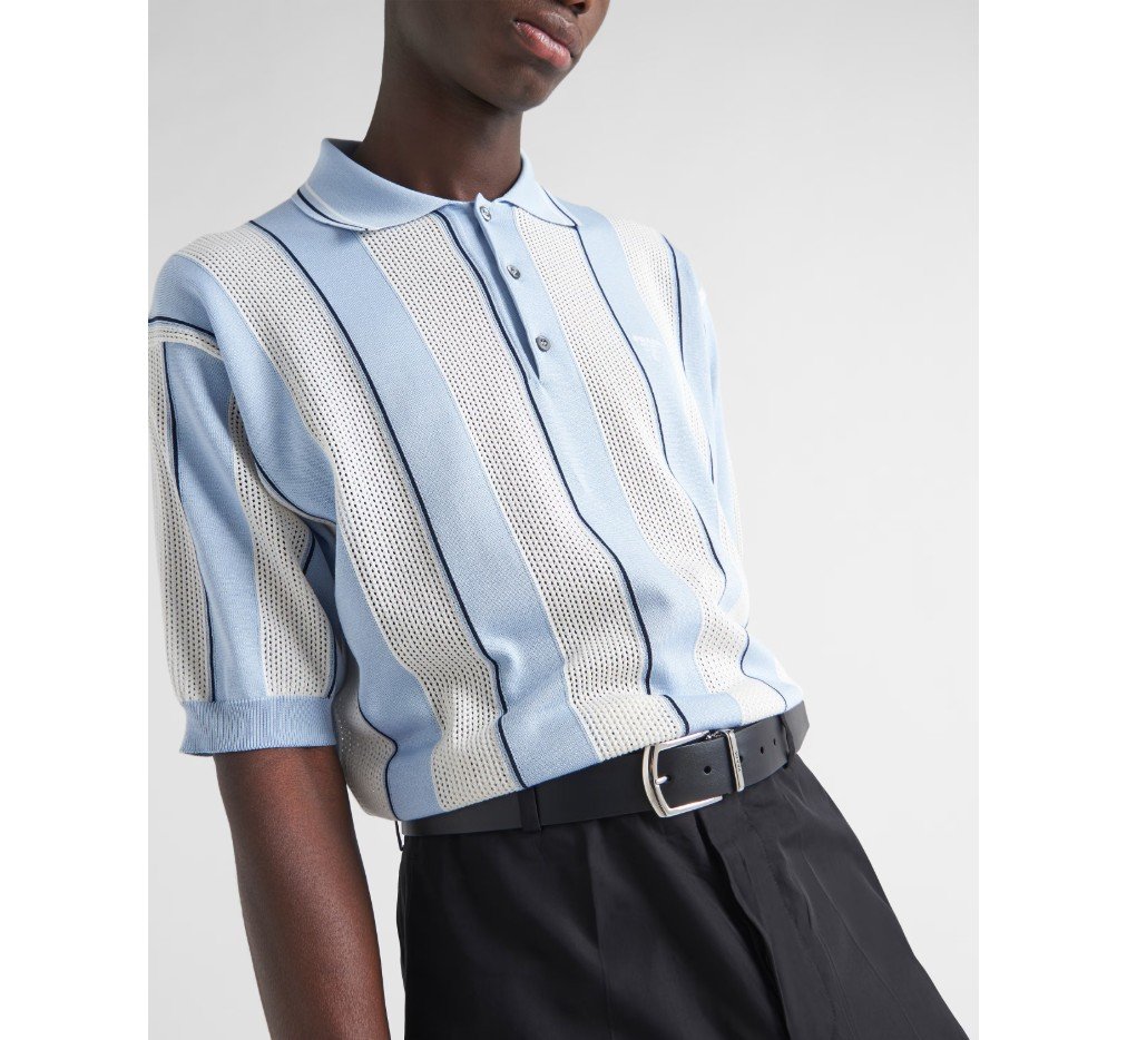 프라다 양면 사용 가능한 사피아노 및 가죽 벨트 2CC468_2AJ9_F0002 - 이미지 2