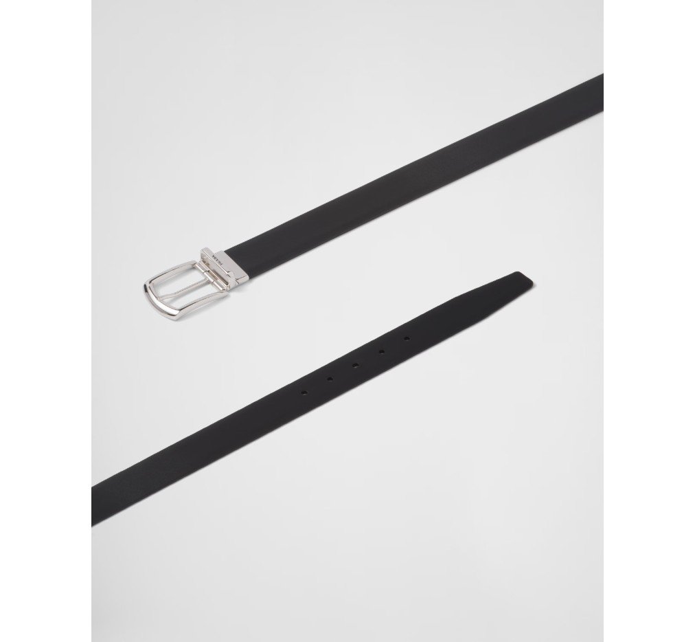 프라다 양면 사용 가능한 사피아노 및 가죽 벨트 2CC468_2AJ9_F0002 - 이미지 5