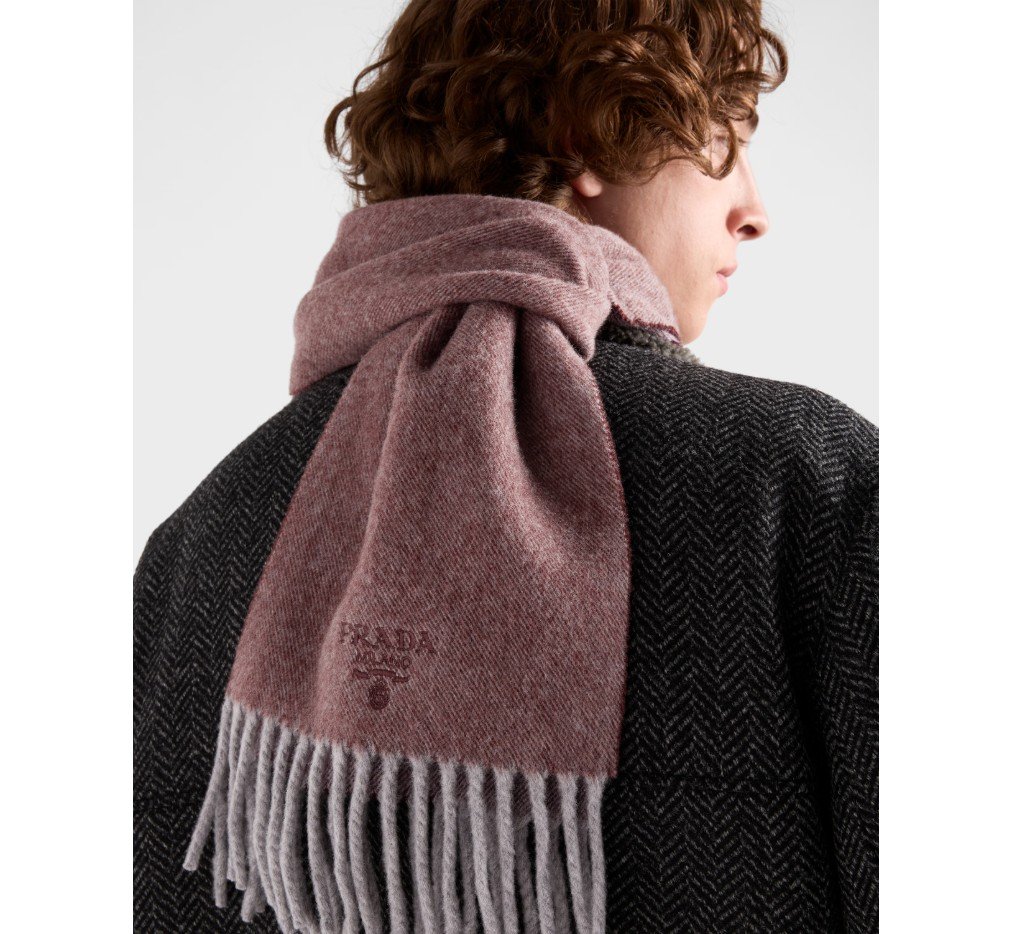 프라다 캐시미어와 울 소재 스카프 2FS110_2HJ3_F0QWE - 이미지 3