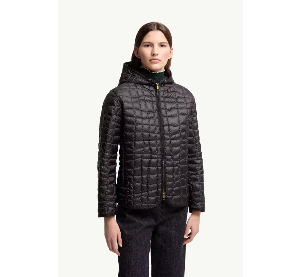 몽클레르 에글란티에 후드 기하학 퀼팅 반팔 다운 재킷 L10931A00122597YF999_F - 이미지 3