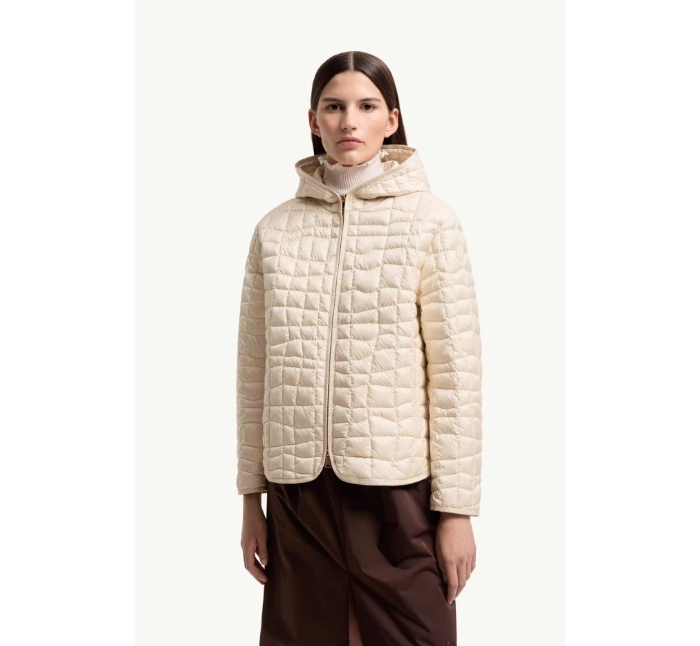 몽클레르 에글란티에 후드 기하학 퀼팅 반팔 다운 재킷 L10931A00122597YF20N_F - 이미지 3