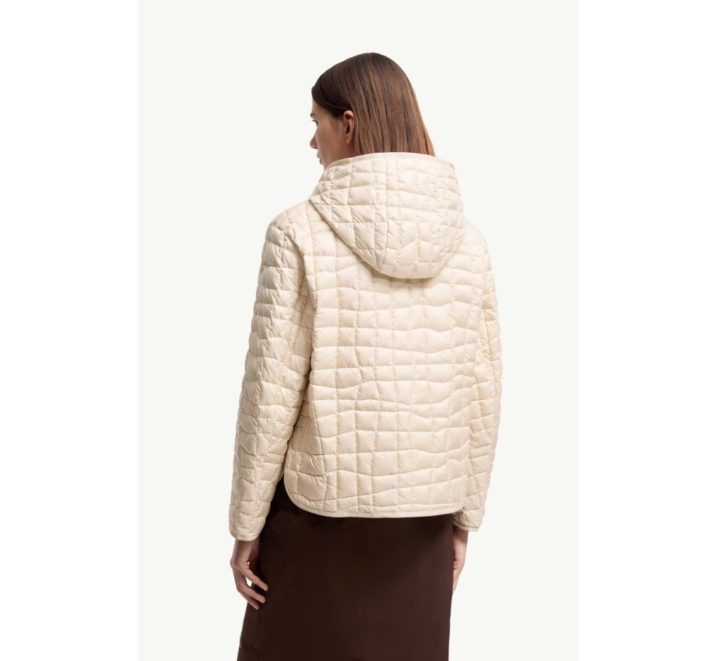 몽클레르 에글란티에 후드 기하학 퀼팅 반팔 다운 재킷 L10931A00122597YF20N_F - 이미지 4