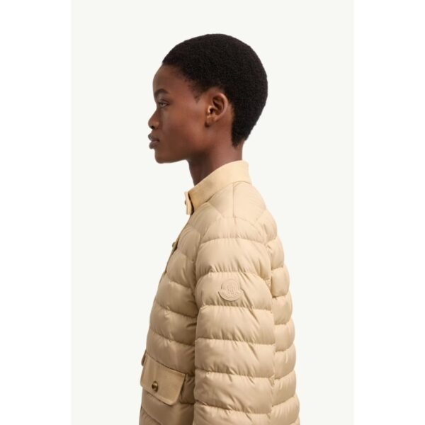 몽클레르 주주 코튼 & 린넨 트리밍 숏 다운 재킷 L10931A0005854AQE20X_F