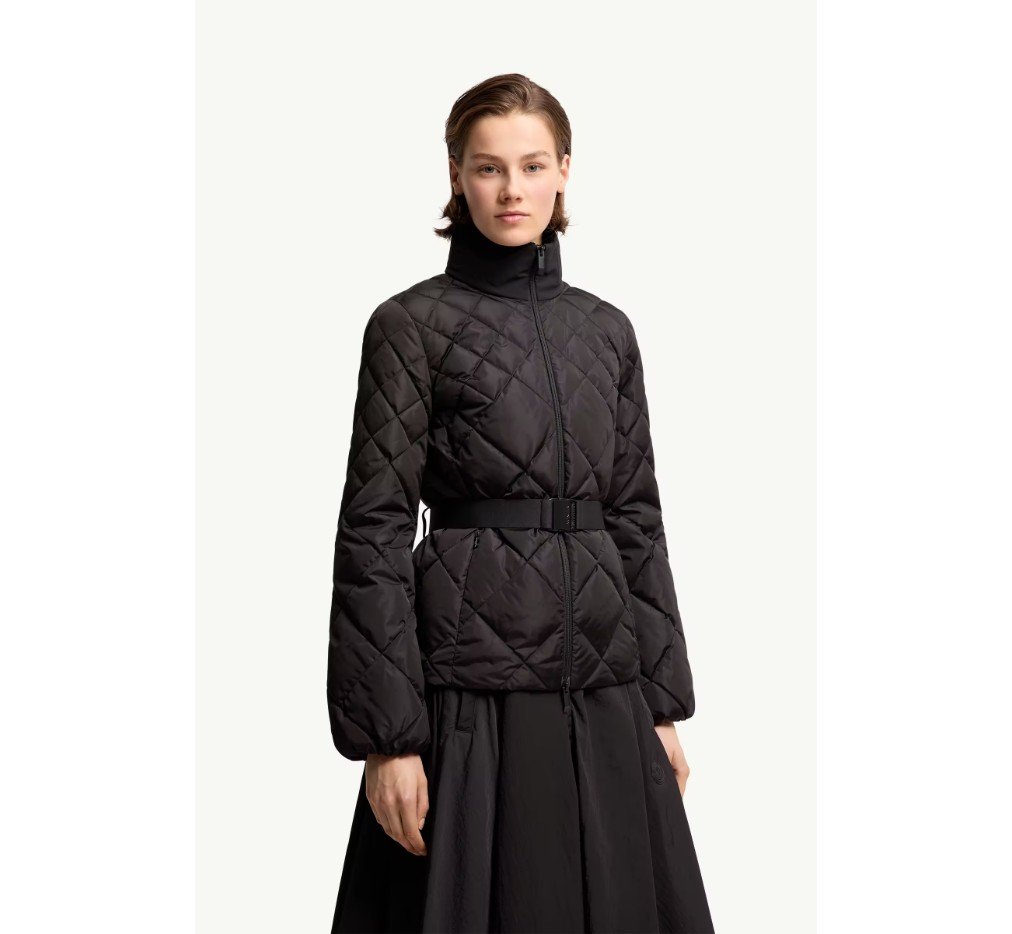 몽클레르 발사민 기하학 패턴 퀼팅 숏 다운 재킷 L10931A00037539ZD999_F - 이미지 3