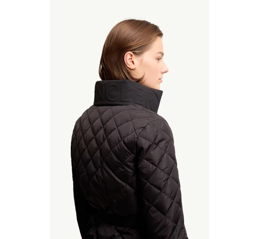 몽클레르 발사민 기하학 패턴 퀼팅 숏 다운 재킷 L10931A00037539ZD999_F - 이미지 5