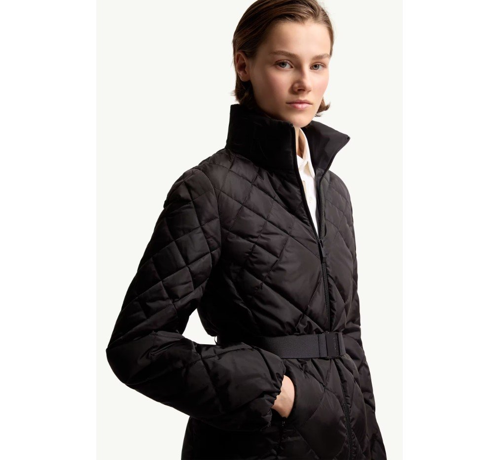 몽클레르 발사민 기하학 패턴 퀼팅 숏 다운 재킷 L10931A00037539ZD999_F - 이미지 6