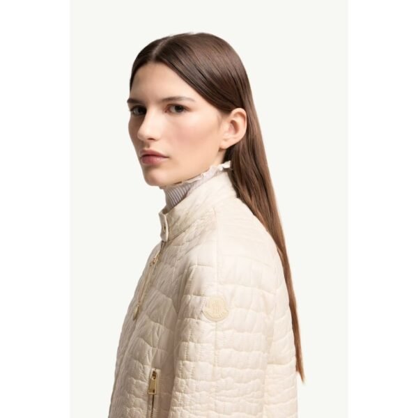 몽클레르 오브리에타 기하학적 퀼팅 반팔 다운 재킷 L10931A00053597YF20N_F