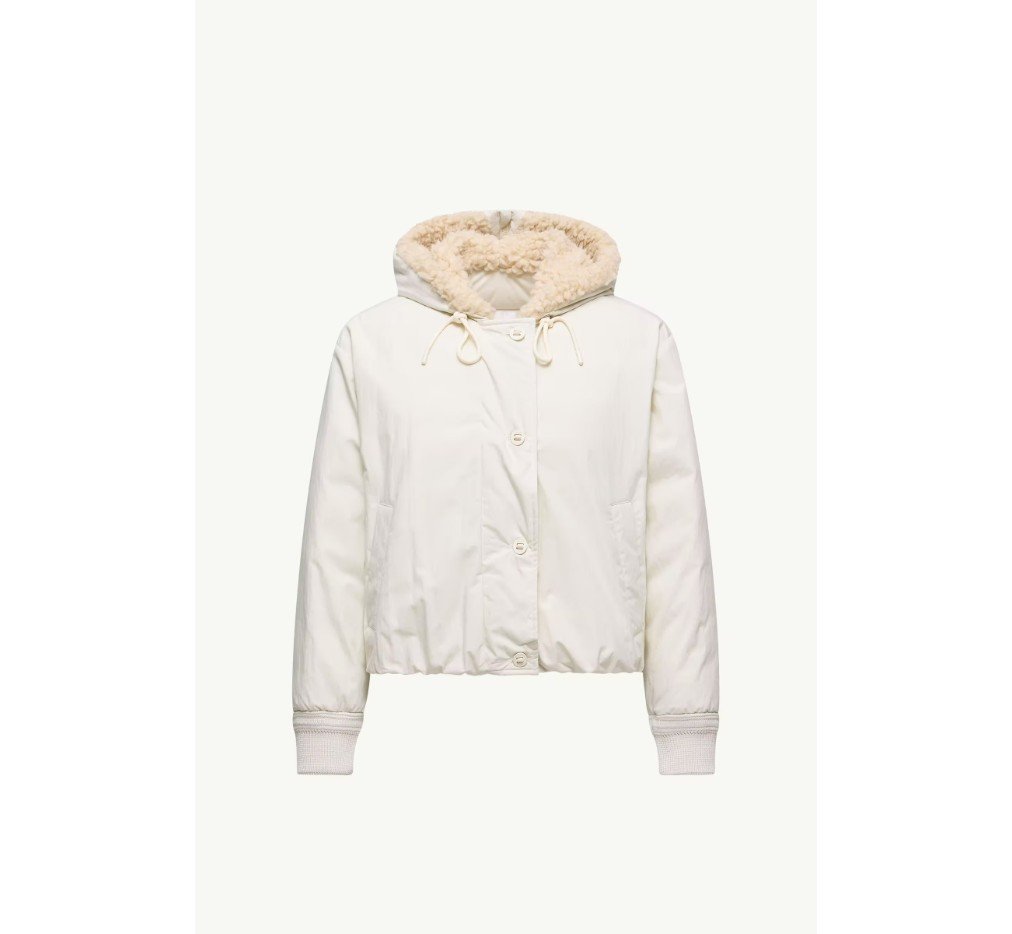 몽클레르 니시로 테디 트리밍 후드 반팔 다운 재킷 K20931A00178597F902B_G - 이미지 2