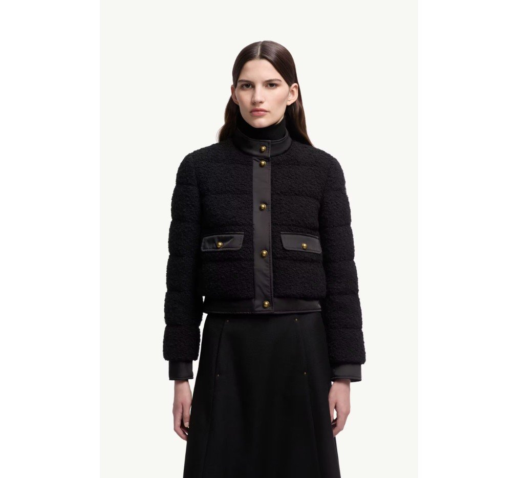 몽클레르 블랜디 울 블렌드 부클레 쇼트 다운 재킷 K20931A00193598XQ999_B - 이미지 3