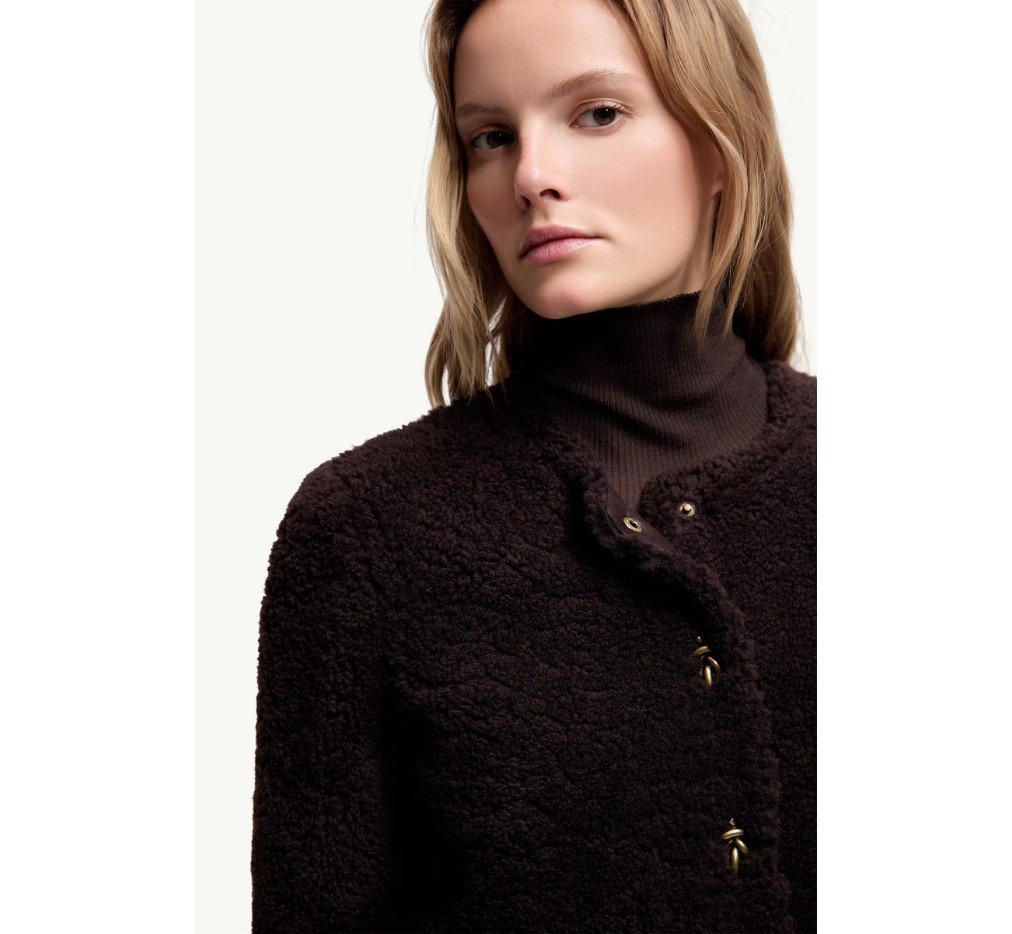 몽클레르 에퍼논 시어링 숏 다운 재킷 K20931A00056M3308250_B - 이미지 5