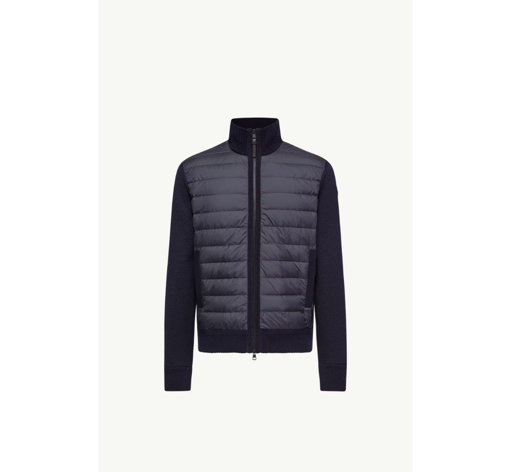 몽클레르 패딩 지퍼업 울 가디건 L10919B00011M1131778_F - 이미지 2