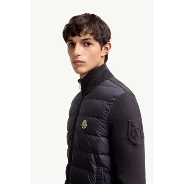 몽클레르 패딩 지퍼형 면 가디건 L10919B00020M111577D_F