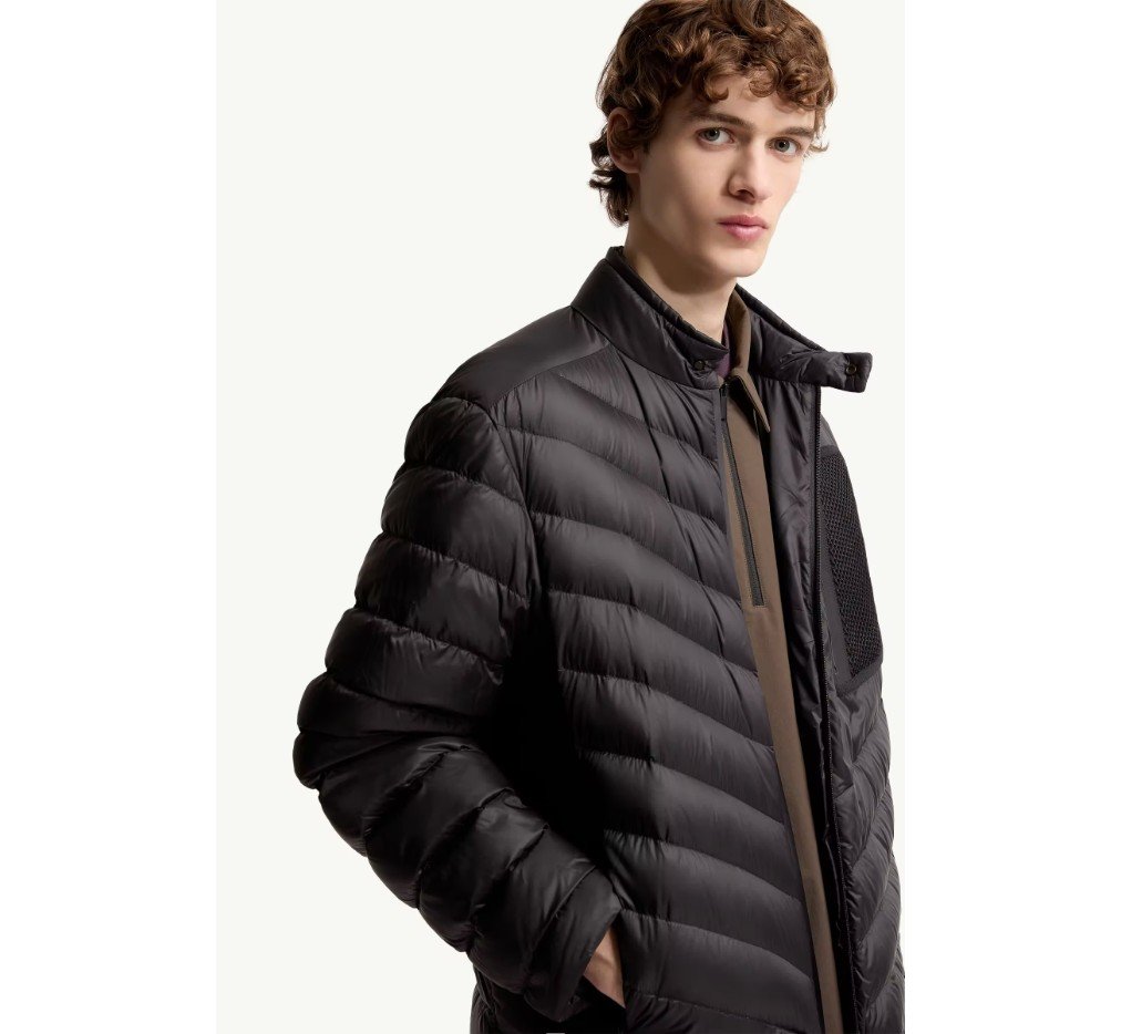 몽클레르 맥키낙 사선 퀼팅 다운 바이커 재킷 L10911A00032598AL999_F - 이미지 5