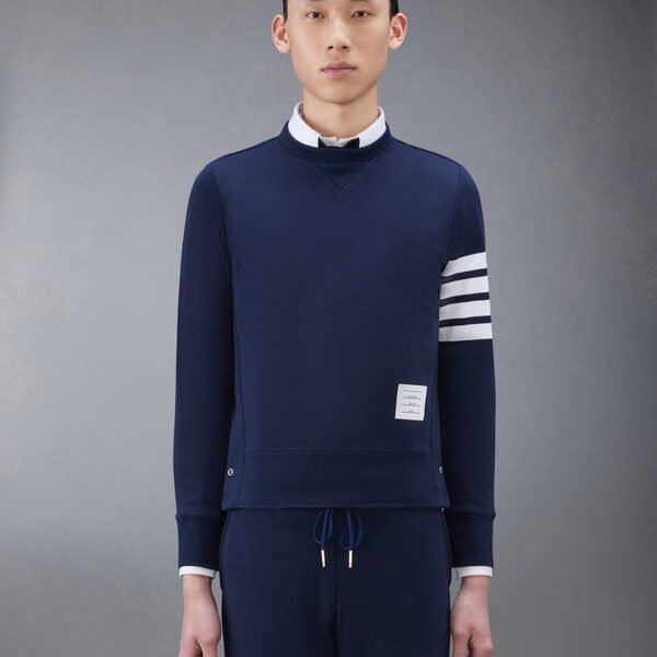 톰브라운 클래식 루프백 4-바 스웨트셔츠 MJT021H-00535-461