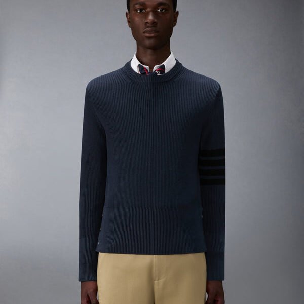 톰브라운 코튼 카디건 스티치 4-바 풀오버 MKA580A-Y3065-415